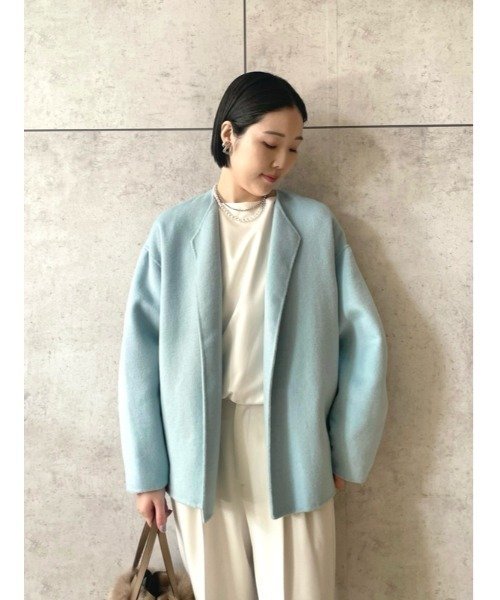 Mila Owen（ミラオーウェン）の「浅Vネックショート丈コート（その他