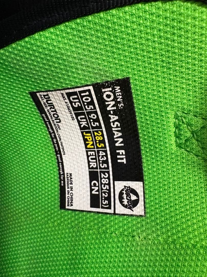 【ぴよ】Burton バートン ION スノーボードブーツ 男性用